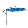 Villacera 10-Foot Offset Outdoor Patio Umbrella, Blue 83-OUT5411